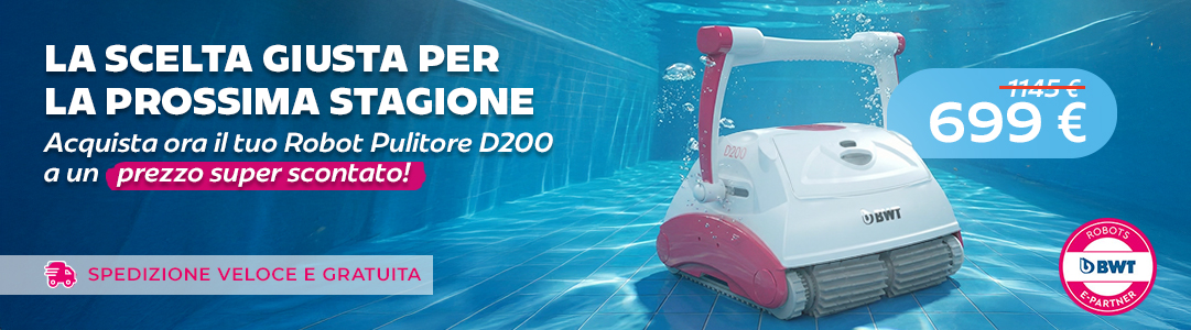 robot pulitore piscina BWT D200 A 699?