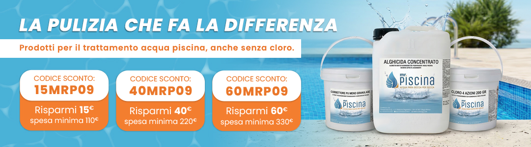 Prodotti chimici per il trattamento dell'acqua piscina