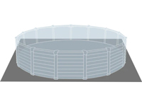 Telo di sottofondo per Piscina Fuori Terra INTEX GRAPHITE GREY