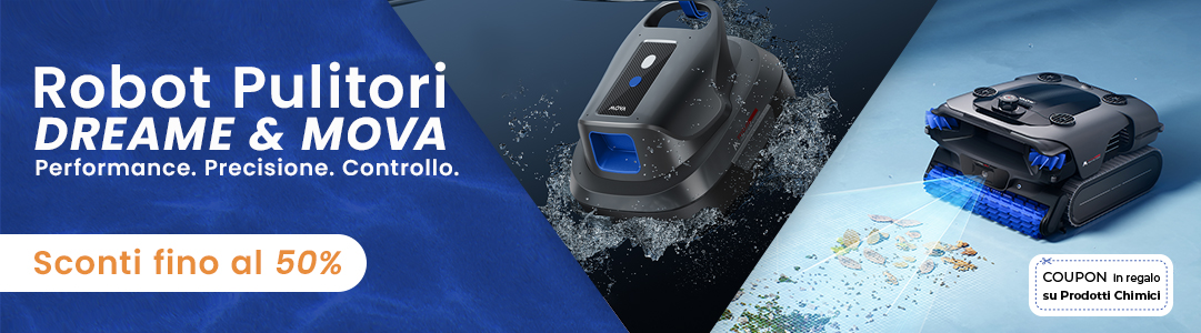 Robot pulitori piscina Mova e Dreame in promozione