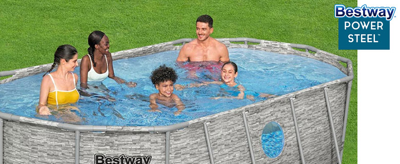 Piscina fuori terra Bestway POWER STEEL Ovale