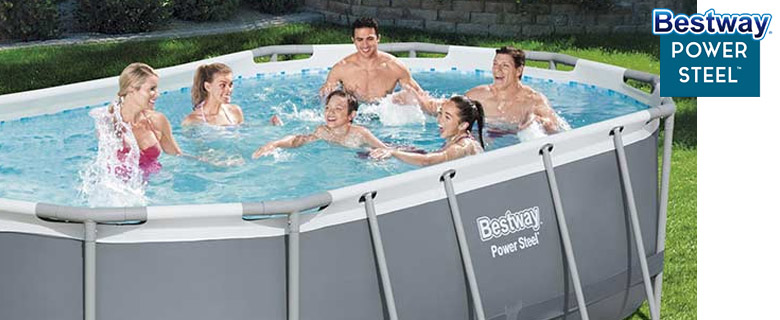 Piscina fuori terra Bestway POWER STEEL Ovale