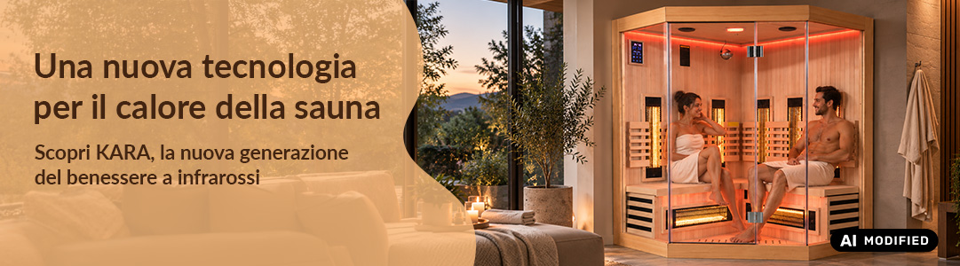Una nuova tecnologia per il calore della sauna, scopri Kara