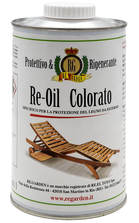 Olio colorato per legno di keruing Re-Oil