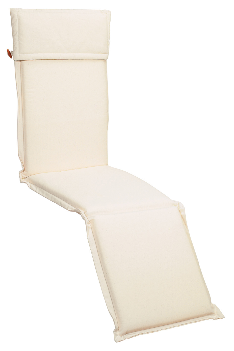 Cuscino per deckchair 184x46 cm con volant ECRU