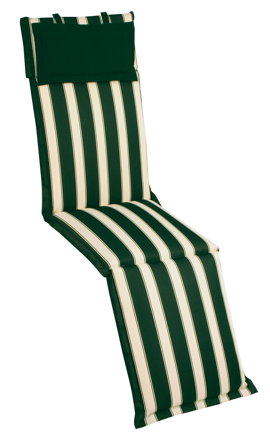 Cuscino per deckchair 184x46 cm con volant RIGHE E RIGHE