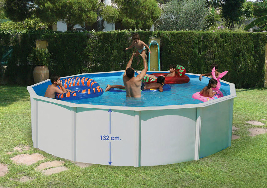 piscina fuori terra in acciaio