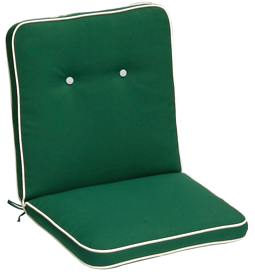 Cuscino per poltrona bassa 92x46 cm con bordino VERDE