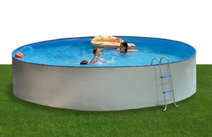 piscina in acciaio rotonda fuori terra