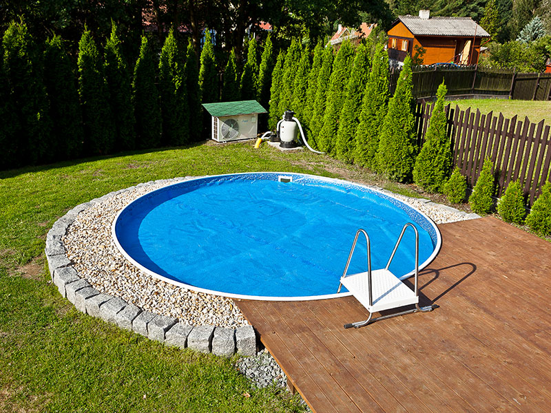 Piscina Azuro Stone circolare