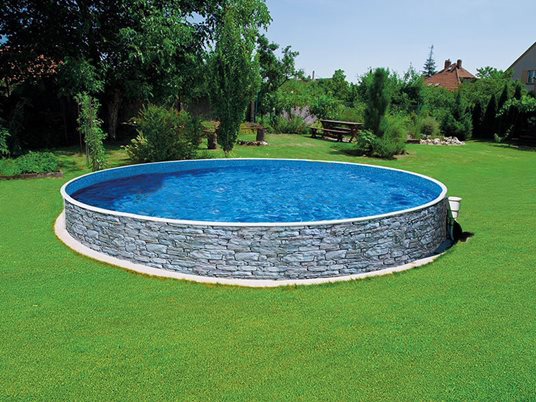 Piscina Azuro Stone circolare