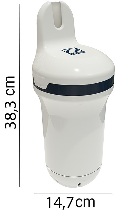 Analizzatore digitale per acqua piscina Blue Connet Silver dimensioni Analizzatore digitale per acqua piscina Blue Connet Silver dimensioni