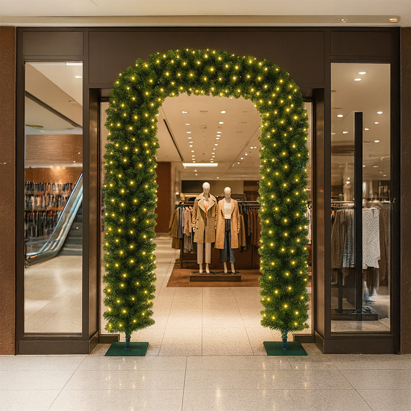 Arco decorativo natalizione h2,40 m per ambienti interni