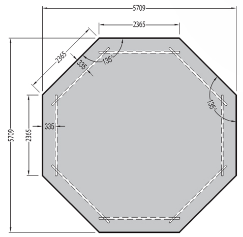 Piscina in legno