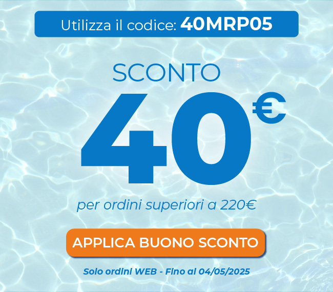 Codice sconto:40MRP05 Buono da 40â‚¬ con min. ordine 220â‚¬