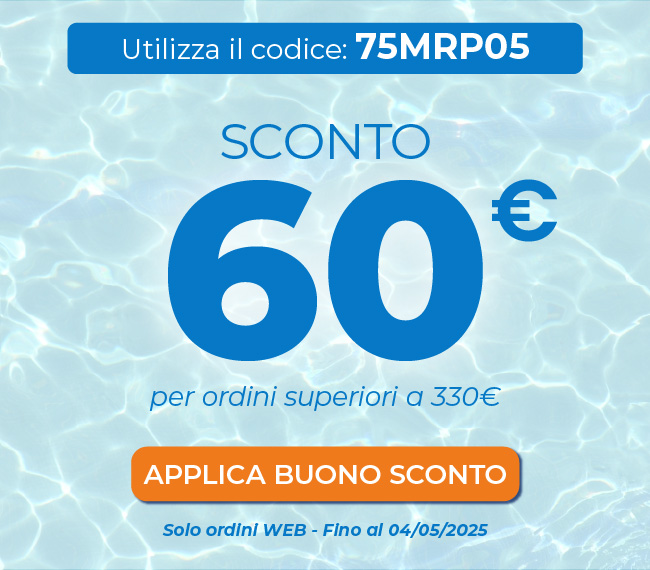 Codice sconto:75MRP05 Buono da 60â‚¬ con min. ordine 330â‚¬