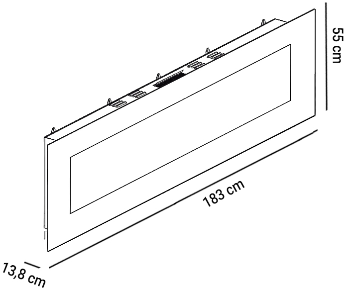 Dimensioni caminetto elettrico