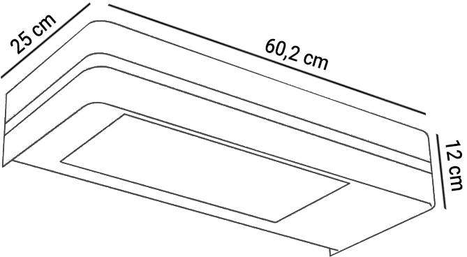 Dimensioni riscaldatore elettrico CALDO I BOX