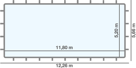 Dimensioni PISCINA FUORI TERRA Rettangolare California MAXI