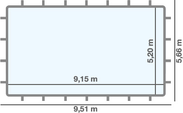 Dimensioni PISCINA FUORI TERRA Rettangolare California MAXI