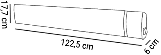 Dimensioni riscaldatore elettrico CALORE NERO 1800