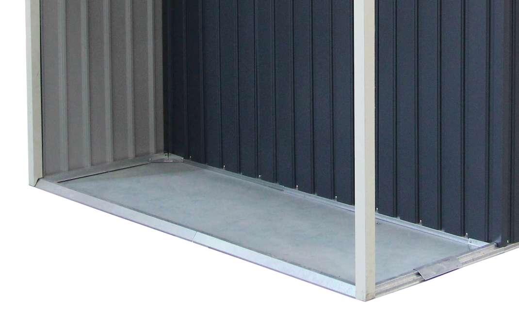 Box in metallo da esterno GREY con porticato