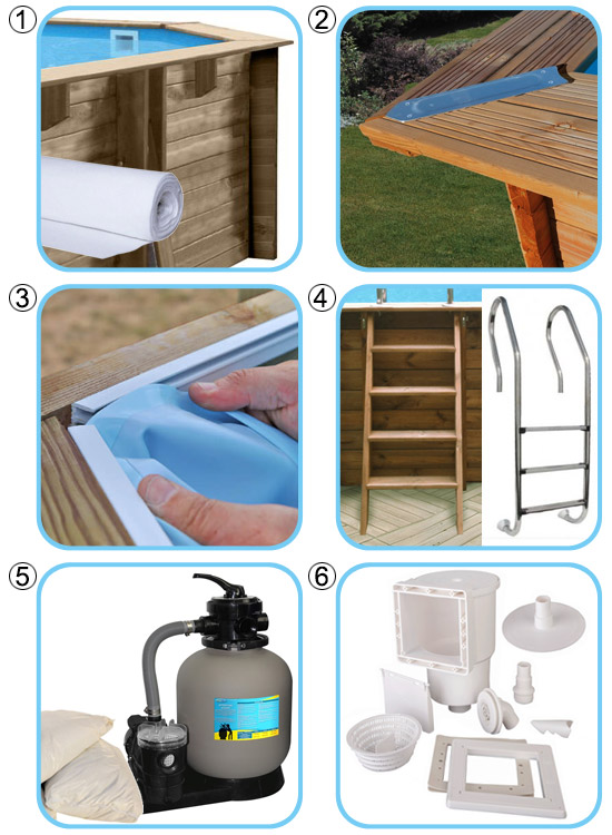 Componenti Piscina in legno PoolWood