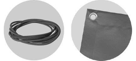 Corda elastica copertura