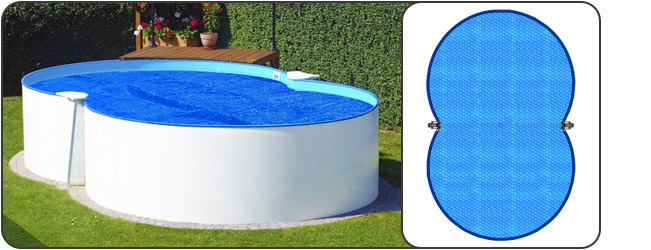 Copertura isotermicaÂ BUBBLE blu a doppio stratoÂ di polietilene per piscina Isabella