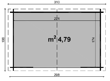 Dimensioni casetta Ambra