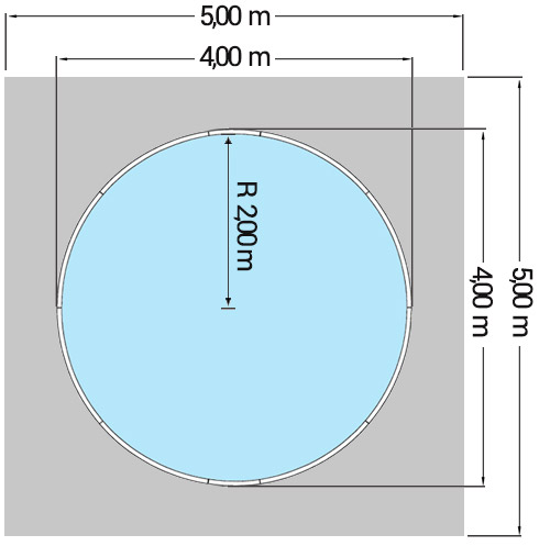 Dimensioni Piscina CLIO Ã˜ 400 h 1,20 m