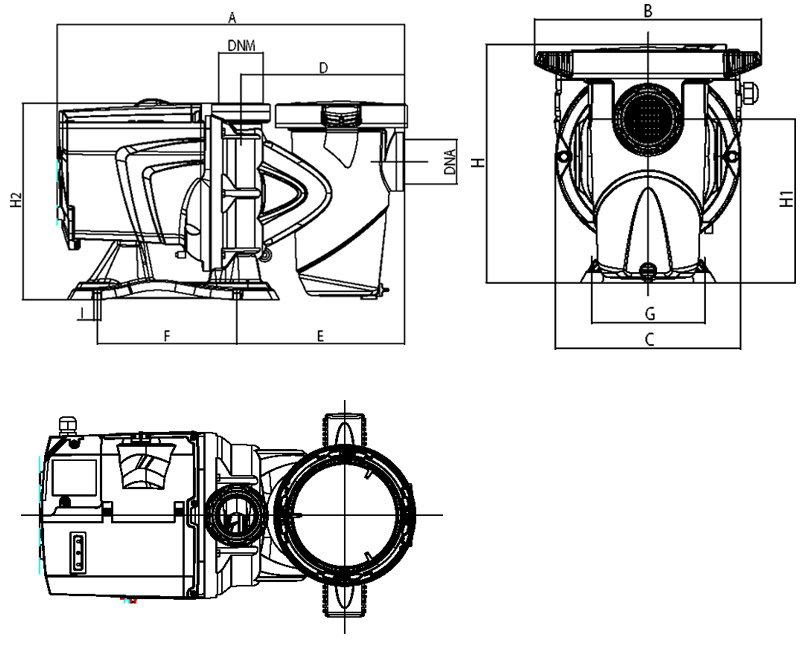 Dimensioni pompa ESWIM