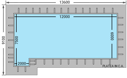 Dimensioni piscina in pannelli d'acciaio