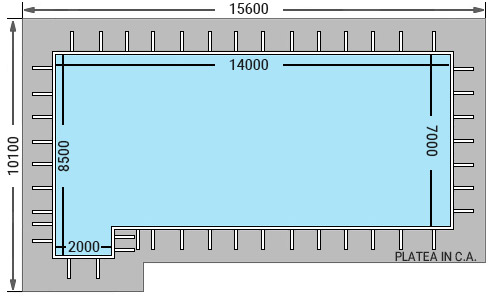 Dimensioni piscina in pannelli d'acciaio
