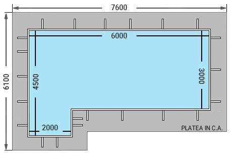 Dimensioni piscina in pannelli d'acciaio