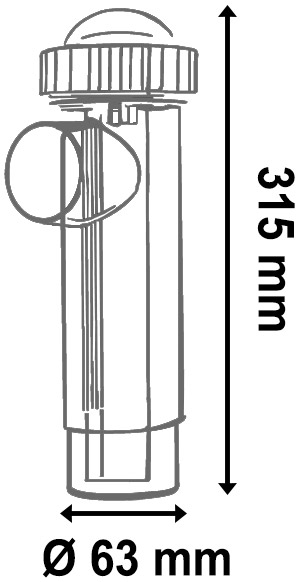 Sterilizzatore a sale per piscine Electral 20 - Dimensioni