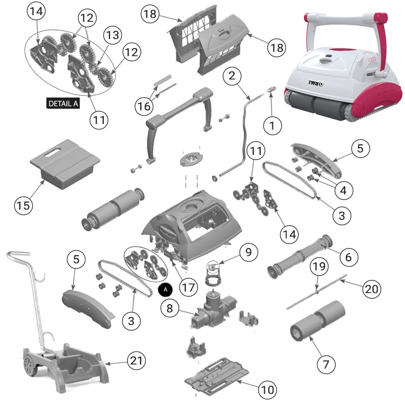 Ricambi per robot BWT D200