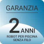 Garanzia 2 anni robot per piscina senza filo Dolphin Liberty 200