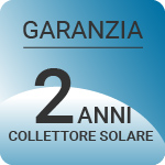 Garanzia 2 anni collettore solare
