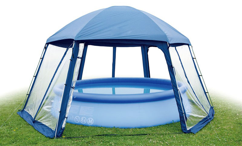 Gazebo di protezione per piscina fuori terra