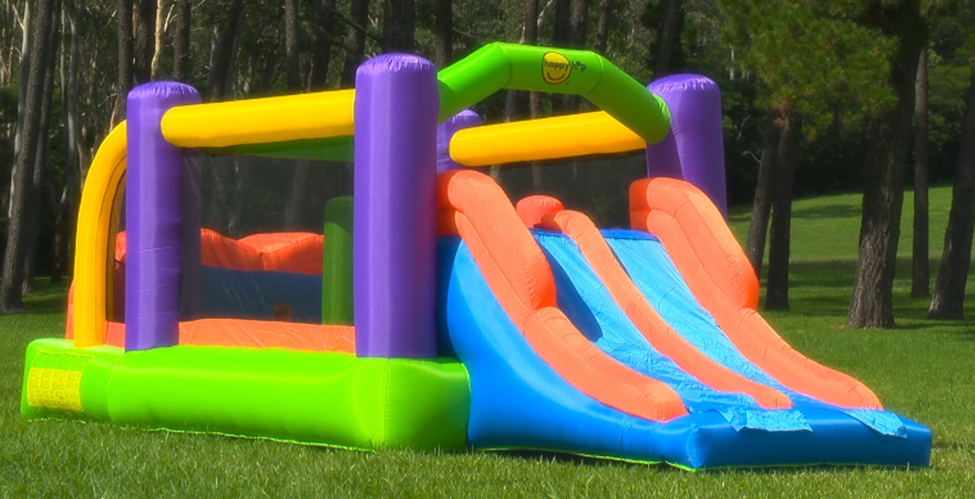 Gioco gonfiabile per bambini da giardino PERCORSO A OSTACOLI