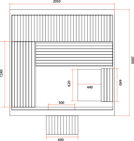 dimensioni Sauna 