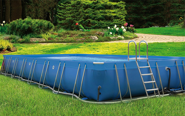 Piscina fuori terra ITALIKAÂ® Soft rettangolare 12,80 x 6,80 h.1,25 m