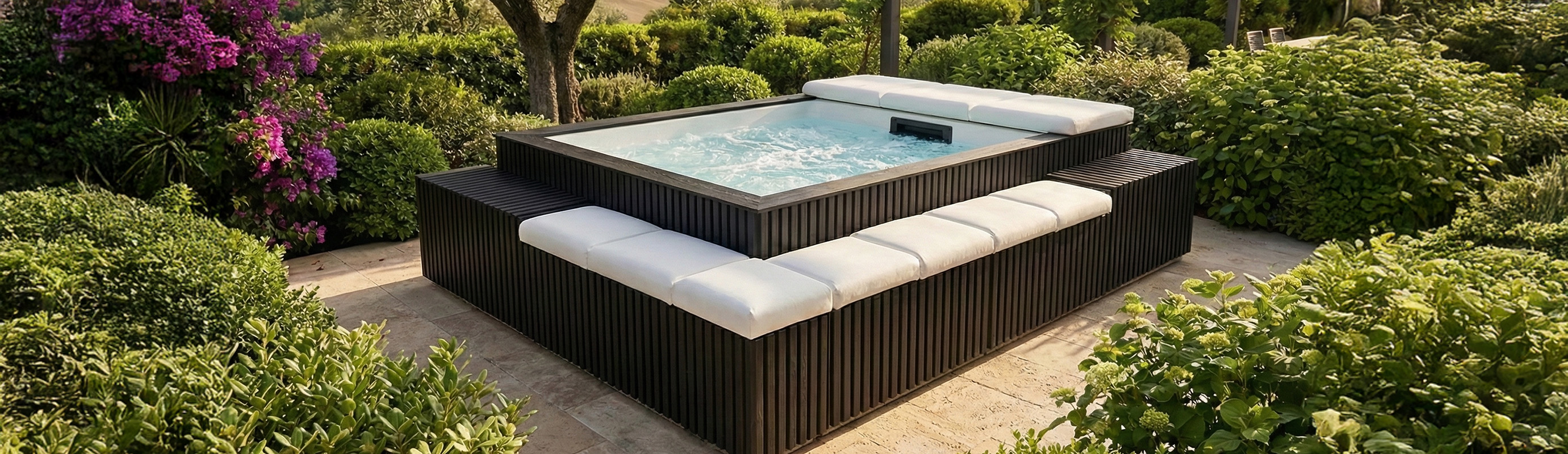 Minipiscina INCANTO con salotto Minipiscina INCANTO con salotto