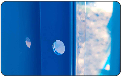 Verniciatura Eternity per piscina idromassaggio ITALIKA Gemma installazione in ambienti marini