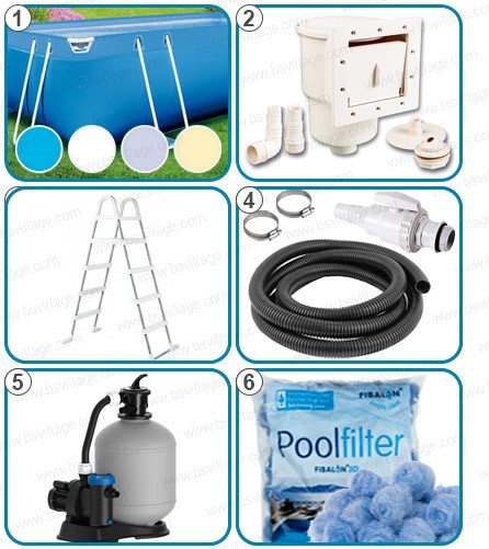 Piscina fuori terra ITALIKA Soft rettangolare - KIT PRO