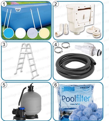 Piscina fuori terra ITALIKA Soft rettangolare - KIT PRO