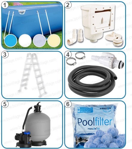 Piscina fuori terra ITALIKA Soft rettangolare - KIT PRO