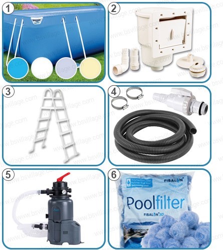 Piscina fuori terra ITALIKA Soft rettangolare - KIT PRO