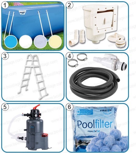 Piscina fuori terra ITALIKA Soft rettangolare - KIT PRO